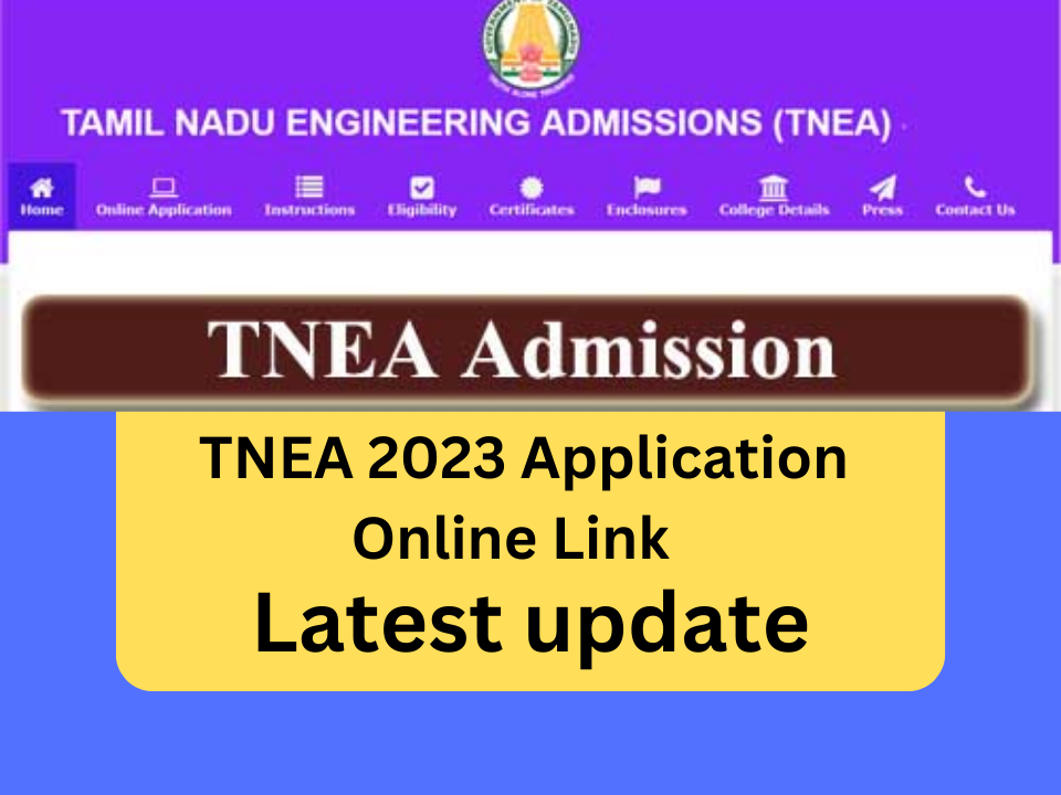 TNEA 2023 Application Online Link