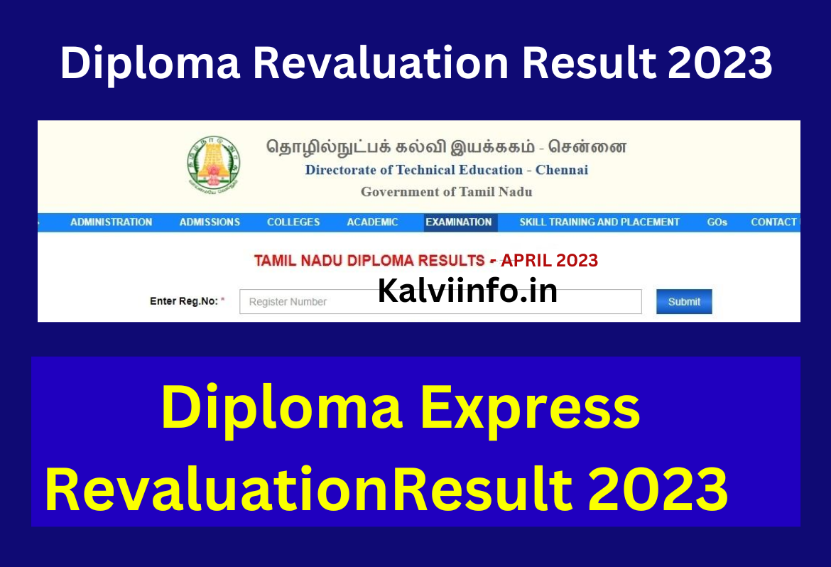 Diploma Express Revaluation Result 2023 link